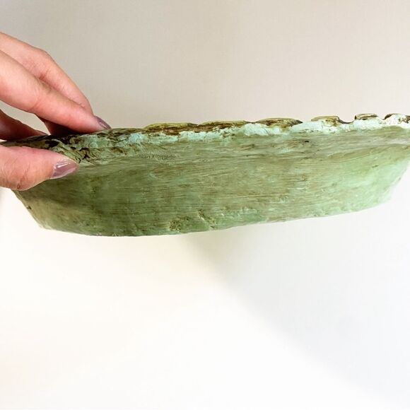 Vintage Hand Painted Floral Folk Art Paper-Mache Decoration Plate - Picture 2 of 5